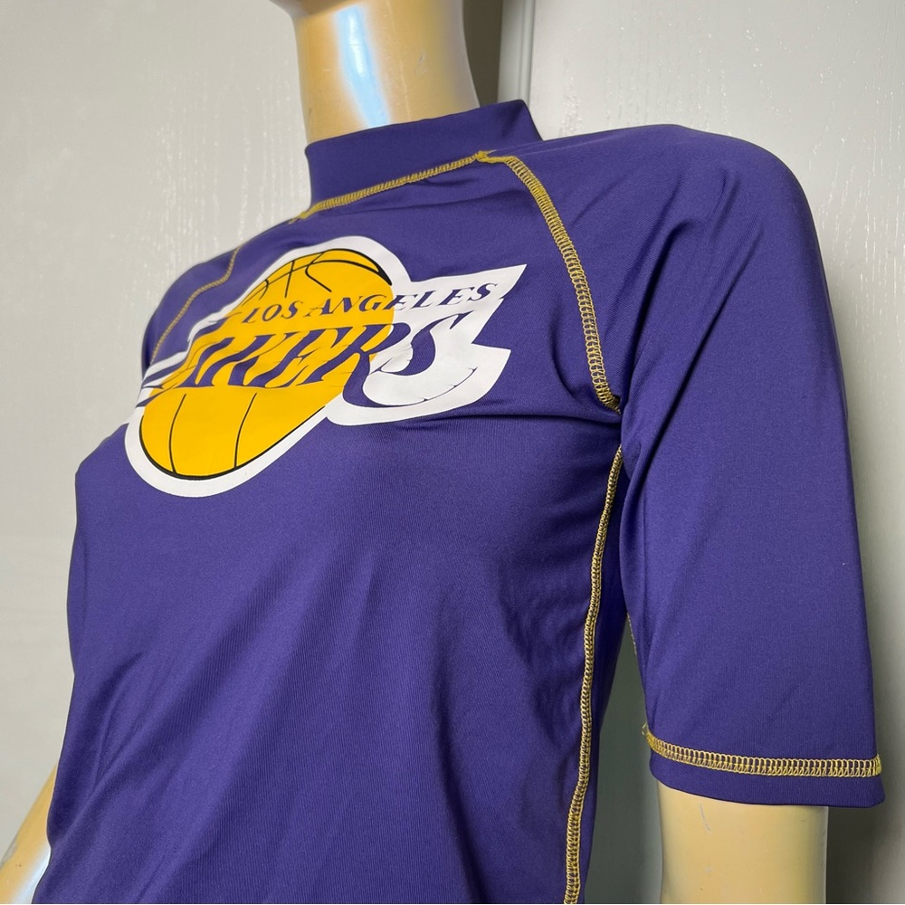 Purple Lakers Rash Guard Top - Picture 10 of 11